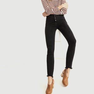 Madewell Black Jeans: 10 Inch High Rise